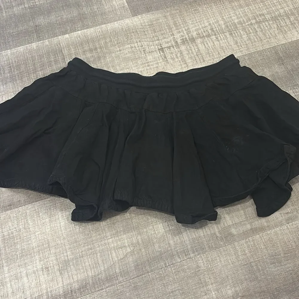 Anthropologie daily practice black skirt